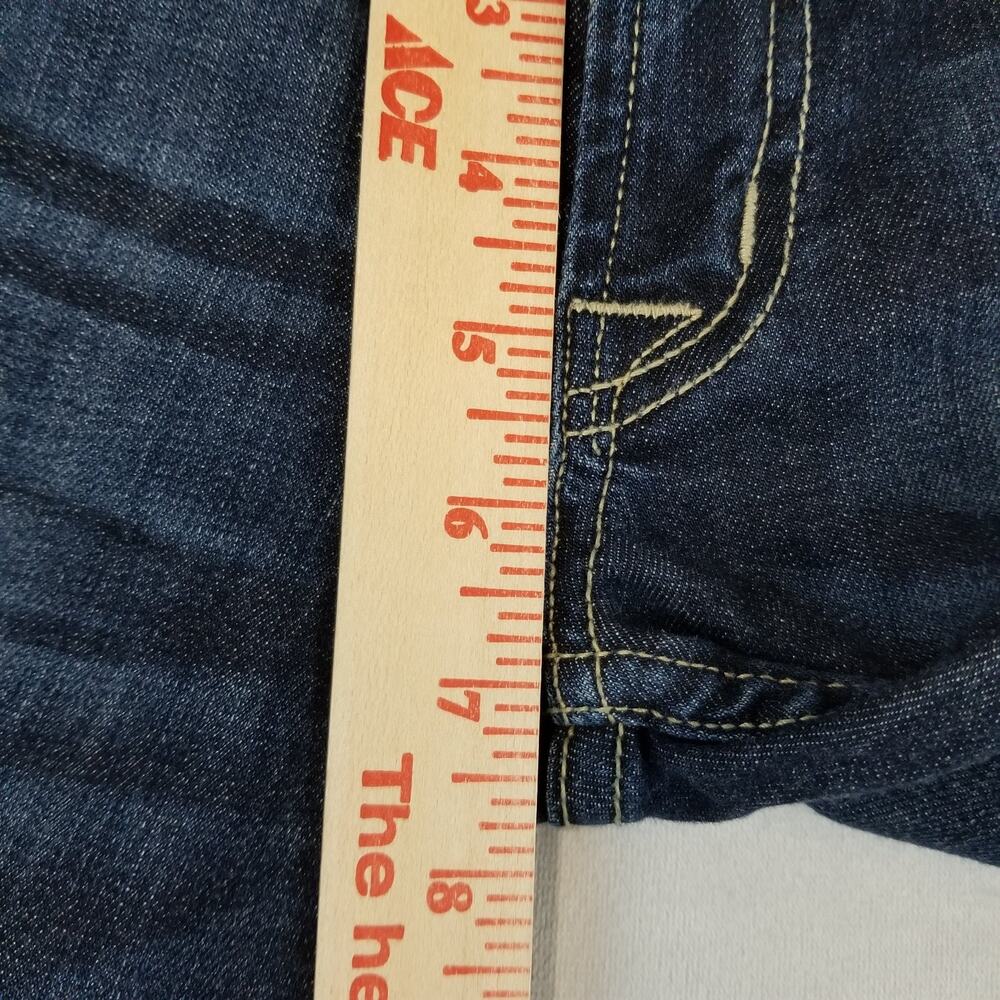 Hudson Crop Muse Skinny Jeans Size 26 w/ 5" Cuff Low Rise Stretch Blue Made USA - Picture 11 of 13